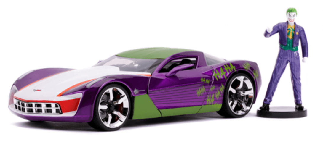 CHEVY CORVETTE STINGRAY JOKER FIGURINE | CARSNGO.FR