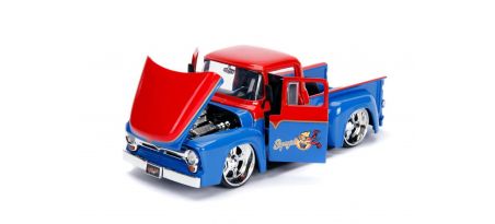 1956 FORD F100 W/ SUPER GIRL FIGURINE | CARSNGO.FR