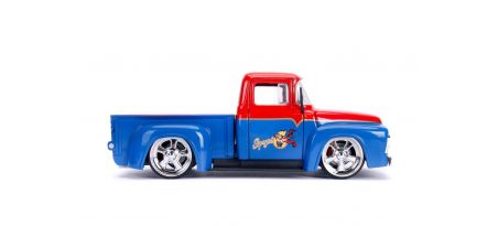 1956 FORD F100 W/ SUPER GIRL FIGURINE | CARSNGO.FR