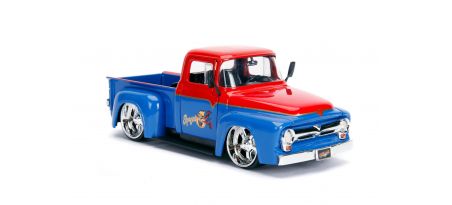 1956 FORD F100 W/ SUPER GIRL FIGURINE | CARSNGO.FR