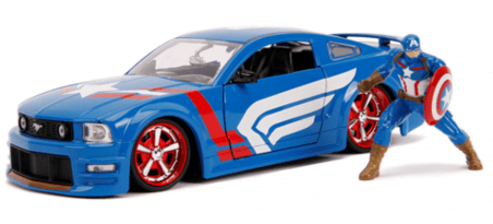 2006 MUSTANG W/CPT AMERICA FIGURINE | CARSNGO.FR