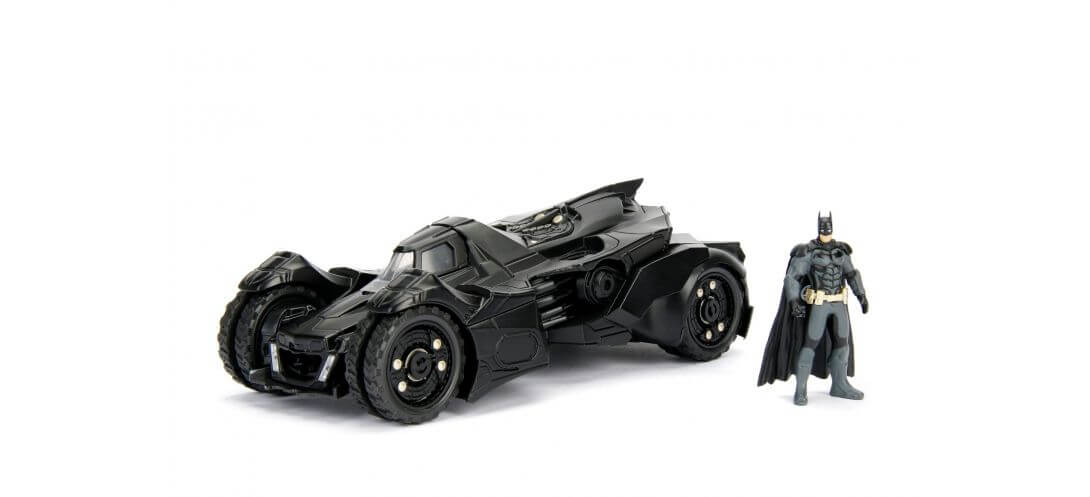 ARKHAM KNIGHT BATMOBILE W/BATMAN FIGURINE | CARSNGO.FR